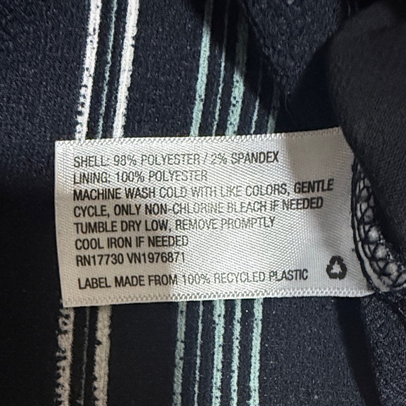 3/$10 Chic Striped Cold Shoulder Blouse - Black and White - Picture 4 of 7